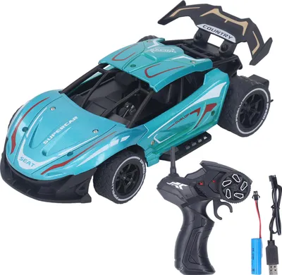 Produktbild von Ferngesteuertes Sportauto 2.4GHZ High Speed Anti Collision RC Sport Racing Toy Car Modell Blau
