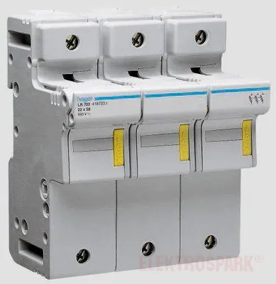 Produktbild von HAGER Zylindrischer Sicherungslasttrenner 3P 22x58mm LR703