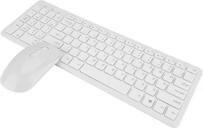 Immagine prodotto di Set tastiera e mouse wireless a 24 GHz, bianco