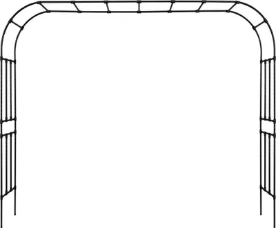 Obrázek produktu pro Kovový zahradní oblouk 94,5 x 126 x 15,8 palců Mřížová pergola pro popínavé rostliny