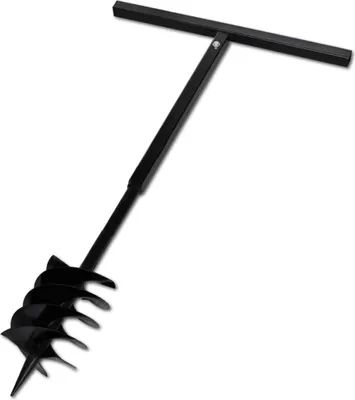 Produktbild von Bohrer mit Griff 180 mm Doppelspirale Schwarz