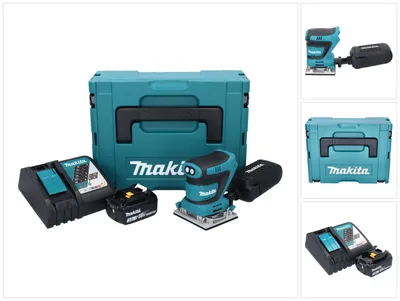 Obrázok produktu pre Makita DBO 482 RF1J akumulátorová excentrická brúska 18 V 112 x 102 mm + 1x akumulátor 3,0 Ah + nabíjačka + Makpac