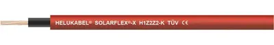 Obrázok produktu pre HELU KABEL H1Z2Z2-K červený 1X10mm² AWG8 kábel pre fotovoltaické systémy AD 6,9mm - 7,7mm skúšobné napätie 6500V - 1 meter
