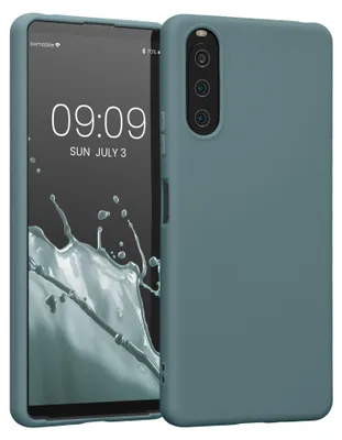 Produktbild von kwmobile Handyhülle für Sony Xperia 10 IV Hülle - TPU Case - Kabelloses Laden - Schutzhülle Cover in Arctic Night