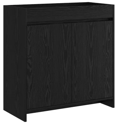Immagine prodotto di vidaXL Mobile da bagno in rovere nero 78,5 x 37,5 x 81 cm