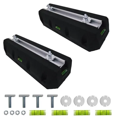 Produktbild von Bodenkonsole Klimaanlage Wärmepumpe Standfuß - 450 mm - Wasserwaage - 400 kg - Schwingungsdämpfung