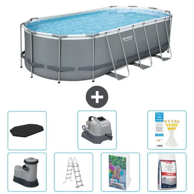 Produktbild von Bestway Power Steel Oval - 549x274x122 cm - 8-teilig  S649