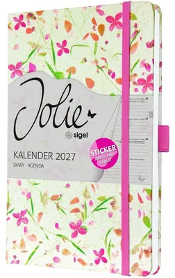 Produktbild von Wochenkalender Jolie 2027 Hardcover ca. A5 Bloom Pink 174 Seiten