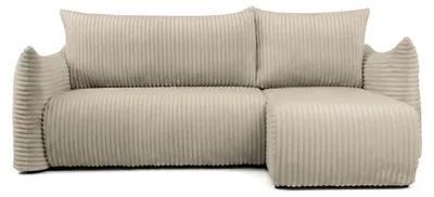 Produktbild von Ecksofa Floti mini, für das Wohnzimmer, mit Schlaffunktion, Stoff Tilia, warmgrau (11)
