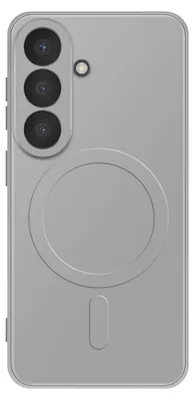 Image de Avizar, coque pour Galaxy S26 compatible avec Qi2, MagSafe et PixelSnap, gris clair