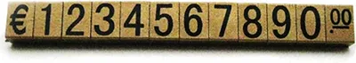Produktbild von Set Steckpreisschilder Preisauszeichnung Preisschilder 8mm Gold