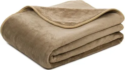 Produktbild von Gözze Decke Uni PET taupe 150 x 200 cm