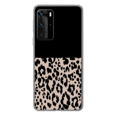 Produktbild von MuchoWow® Handyhülle Schutzhülle Hülle für Huawei P40 Pro Panther Druck - Tiere - Schwarz Silikon Softcase Handy Hülle - Schutz