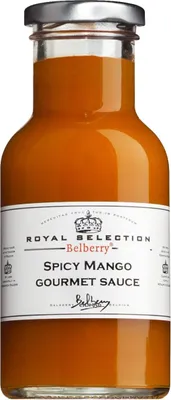 Produktbild von Belberry Spicy Mango Gourmet Sauce - Pikante Gourmet Sauce aus Mango und Gewü...
