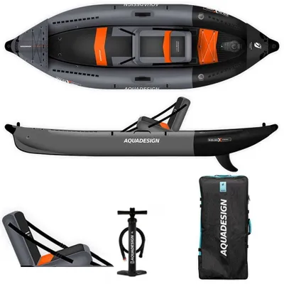 Produktbild von Nafukovací kajak AQUADESIGN | Nafukovací kajak pre 1 osobu Koloa X PERIENCE 1 | 305x96 cm