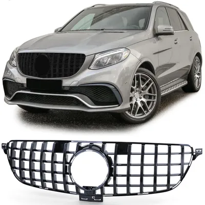 Produktbild von Kühlergrill schwarz glanz für Mercedes-Benz GLE W166 2015-2019