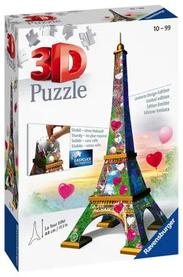 Obrázok produktu pre RAVENSBURGER Eiffelova veža 3D puzzle (Love Edition) 216 dielikov