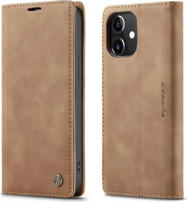Produktbild von iPhone 12 Mini Hülle - CaseMe 013 Klapphülle - Braun