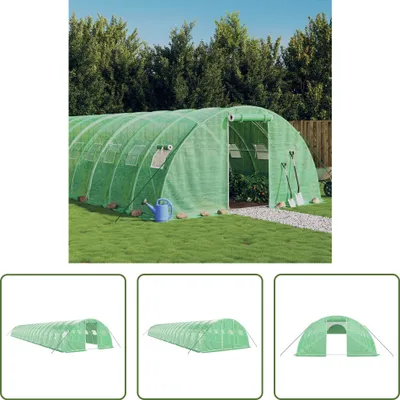 Immagine prodotto di The Living Store Serra con struttura in acciaio Verde 80 m² 20x4x2 m
