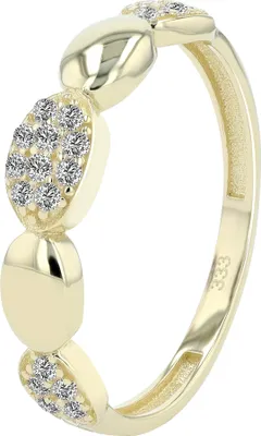 Produktbild von 333/- Gold Ring "Nia" mit Zirkonia, 8 Karat, Gelbgold
