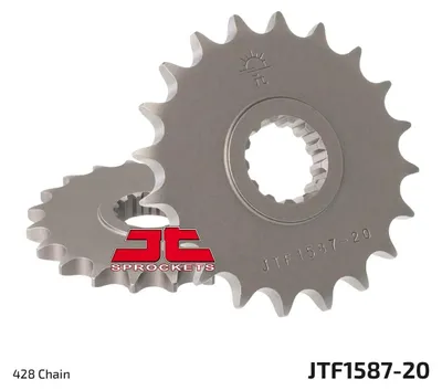 Produktbild von JTSPROCKETS Kettenritzel JTF1587.20 Vorne 9.8mm Chromstahl