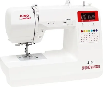 Produktbild von Janome Nähmaschine Juno J100 mit 100 Nähprogrammen und SFS-Supertransporteur
