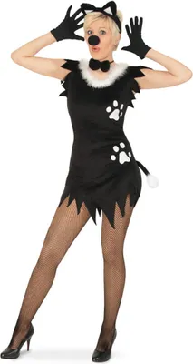 Produktbild von Kätzchen Damen Kostüm mit Schwanz Gr. 40 Karneval Fasching Halloween Party Cosplay