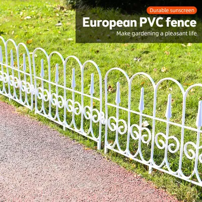 Image de Lot de 6 inserts décoratifs pour clôture de jardin - Bordures en plastique antirouille pour clôture à piquets, pelouse, parterres de fleurs et bordures de plantes - Décoration pour jardin, aménagement paysager et terrasse
