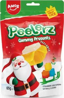 Immagine prodotto di Amos Peelerz Regalo Gommoso Edizione Natale 65g