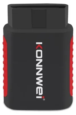 Produktbild von Auto-Scan- und Diagnosegerät, Konnwei Kdiag, OBD2, Bluetooth 5.0, 9 - 18 V, kompatibel mit Android und iOS, Schwarz