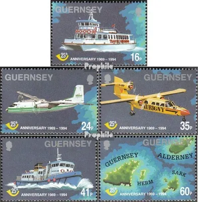 Produktbild von Briefmarken GB - Guernsey 1994 Mi 645-649 (kompl.Ausg.) postfrisch Posthoheit