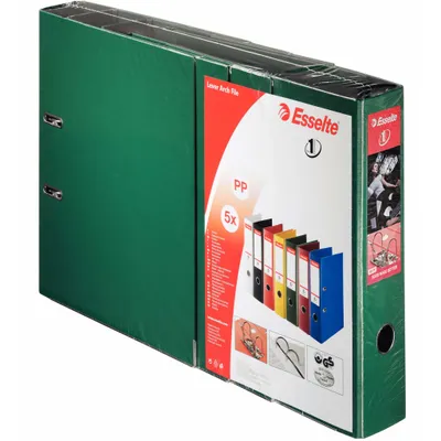 Zdjęcie produktu dla Esselte Teczka na dokumenty nr 1 5 szt. Zielony 75 mm