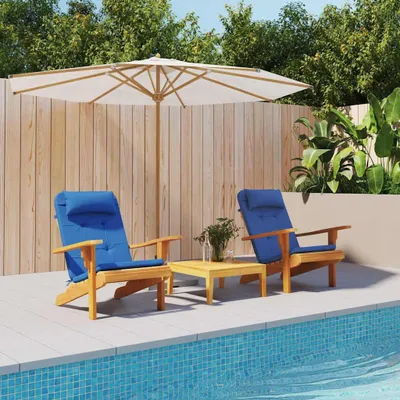 Immagine prodotto di vidaXL Cuscini per sedia, 2 pezzi, tessuto Oxford, blu, 58 x 77 x 4,5 cm