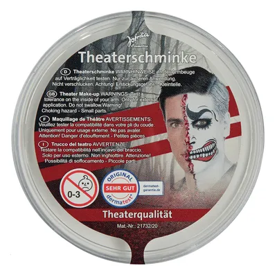 Produktbild von Jofrika 749004 Theaterschminke weiß Halloween (25 g)