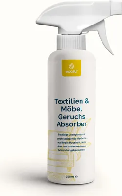 Produktbild von eco:fy Geruchsentferner Spray Geruchsneutralisierer Geruchsabsorber Textilerfrischer Entfernt festsitzende Gerüche fasertief