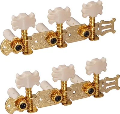 Produktbild von 1 Paar goldene Stimmwirbel für Gitarren, klassische Saiten-Mechaniken, Mechaniken