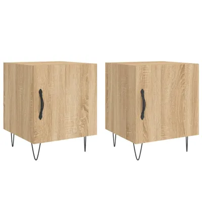 Obrázek produktu pro Noční stolky 2 ks dub sonoma 40 x 40 x 50 cm kompozitní dřevo