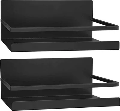Produktbild von Famanu Kühlschrankregal Magnetisch - 2 Stück, Schwarz