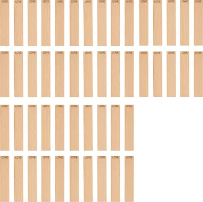 Obrázok produktu pre Drevené knôty s gravírovaním – LOVE 100 x 20 x 1 mm, 50 kusov