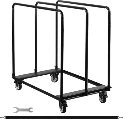 Immagine prodotto di Carrello per pannelli Bettizia Carrello per pannelli Carrello per trasporto Carrello per pannelli in cartongesso fino a 680KG Nero