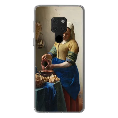 Produktbild von MuchoWow® Handyhülle Schutzhülle Hülle für Huawei P40 Lite Das Milchmädchen - Johannes Vermeer Silikon Softcase Handy Hülle - Handy