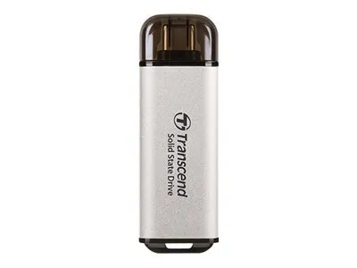 Produktbild von Transcend ESD300, 512 GB, USB Typ-C, 1050 MB/s, 10 Gbit/s, Silber