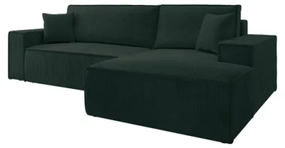 Produktbild von Selsey Farese – Ecksofa mit Cordbezug, Schlaffunktion und Stauraum, Grün, rechts