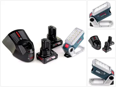 Produktbild von Bosch Akku Lampe GLI 12V-330 DeciLED + 2 x 6,0 Ah Akku + Ladegerät