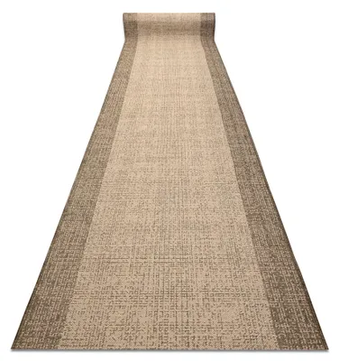 Produktbild von Läufer SISAL SION 6053 Rahmen, flach gewebt braun 100 cm braun 100x1300 cm