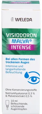 Produktbild von WELEDA Visiodoron Malva Intense befeuchtende Augentropfen bei trockenen Augen, 10 ml Lösung