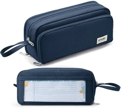 Image de Trousse à 3 compartiments, grande, pour l'école et le bureau