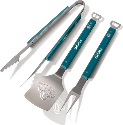 Produktbild von NFL Jacksonville Jaguars Grillbesteck 3teilig Set Spirit Barbecue BBQ Grillzange