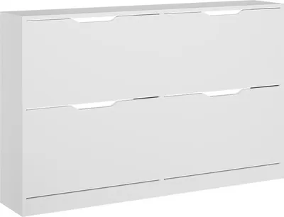 Produktbild von Schuhkipper Vicco Luca Weiß 116.6 x 72.5 cm mit 4 Fächern, Model 56270