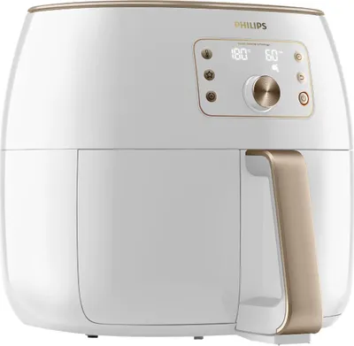 Zdjęcie produktu dla Philips Premium HD9870/20 Ovi Smart XXL, Frytkownica na gorące powietrze, 1,4 kg, Pojedyńczy, Przyciski, Obrotowy, Autonomiczny, Plastik
